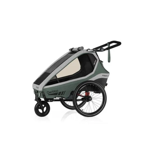 Qeridoo Kidgoo 1 Fahrradanhänger Ivy Green Mit Joggerfunktion -Minymo Verkäufe 001 kidgoo1 ig main ivygreen