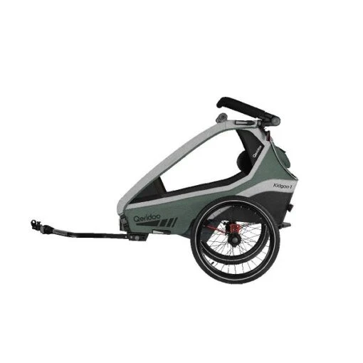 Qeridoo Kidgoo 1 Fahrradanhänger Ivy Green Mit Joggerfunktion -Minymo Verkäufe 003 kidgoo1 ig trailer ivygreen