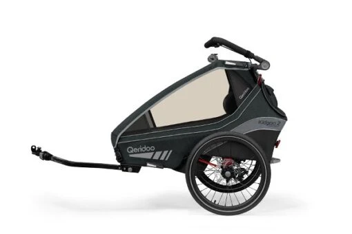 Qeridoo Kidgoo 2 Fahrradanhänger Limited Edition Sport Grey -Minymo Verkäufe 003 kidgoo2sport le grey trailer rgb