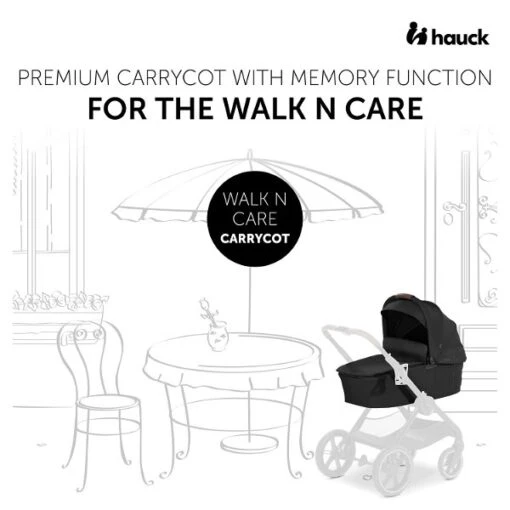 Hauck Walk N Care Carrycot Babywanne -Minymo Verkäufe 4007923165409.pt01.walk n care carrycot black