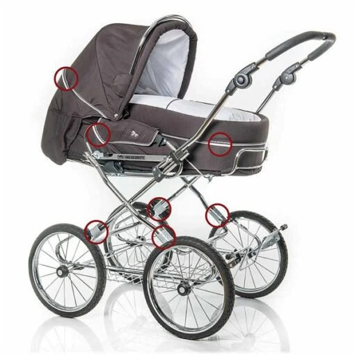 HESBA Condor Coupe Kinderwagen Frei Konfigurierbar -Minymo Verkäufe 9002 sicherheitsaustattung tuev 2