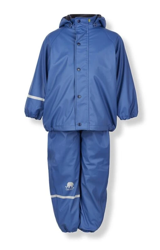 CeLaVi Thermo Regenhose + Regenjacke Kombi Winter Regenanzug Uni True Blue -Minymo Verkäufe celavi winter regenset