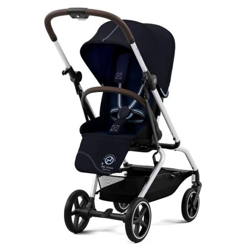 CYBEX Eezy S Twist+2 Buggy Ocean Blue Gestell Silver | Mit All-Terrain Rädern -Minymo Verkäufe cyb 22 int y225 eezystwist 2 slv ocbl rwf