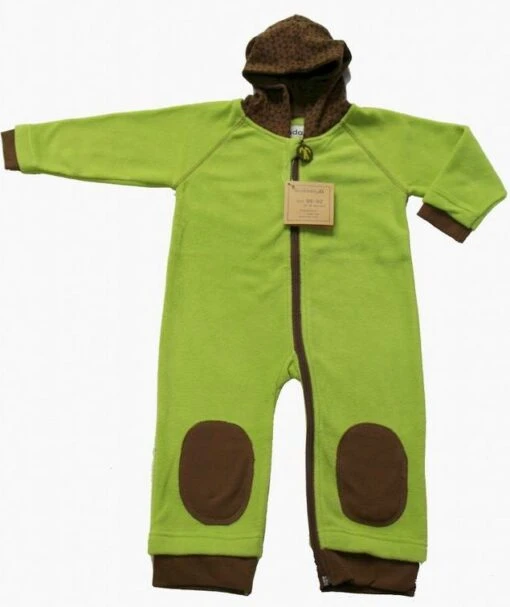 Ducksday Fleeceanzug Fleeceoverall Lime/brown -Minymo Verkäufe ducksday fleecesuit lime