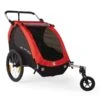 Burley Honey Bee Fahrradanhänger Rot 2-Sitzer Mit Buggy-Funktion -Minymo Verkäufe fahrrad kinder anhaenger burley honey bee red 1