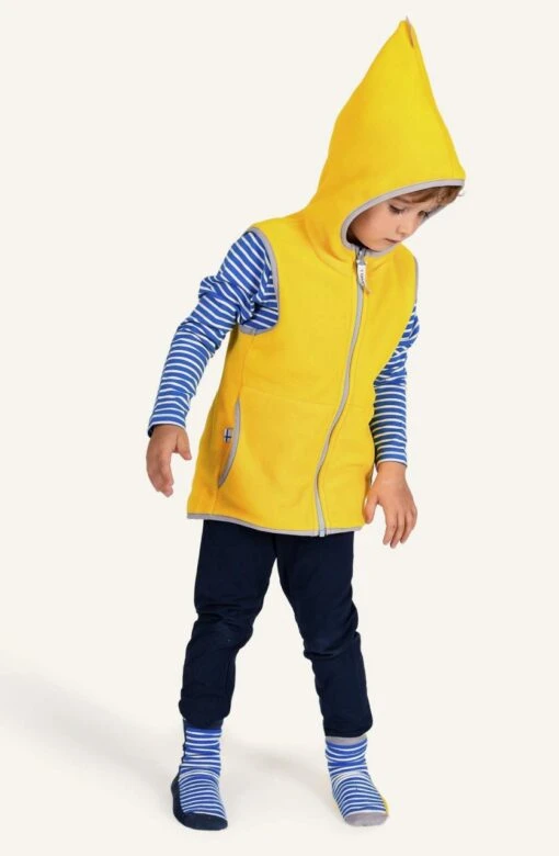 Finkid POPPELI Kinder Fleeceweste Trellis/navy -Minymo Verkäufe finkid poppeli yellow