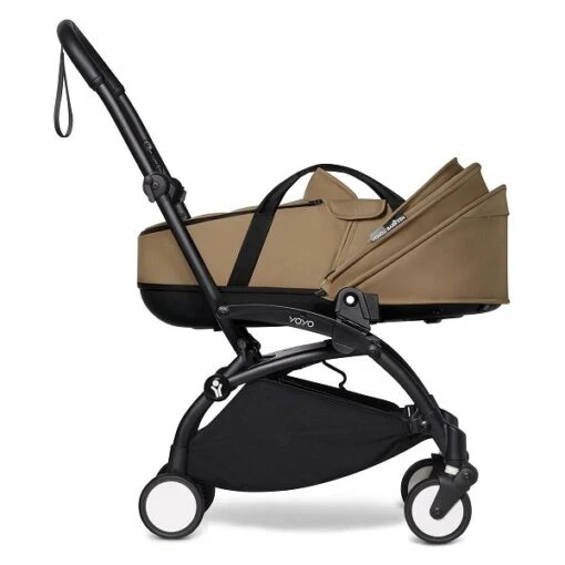 BABYZEN™ YOYO² Kinderwagen Toffee Gestell Black -Minymo Verkäufe yoyo 2 bassinet canopy down profile black frame toffee web 1